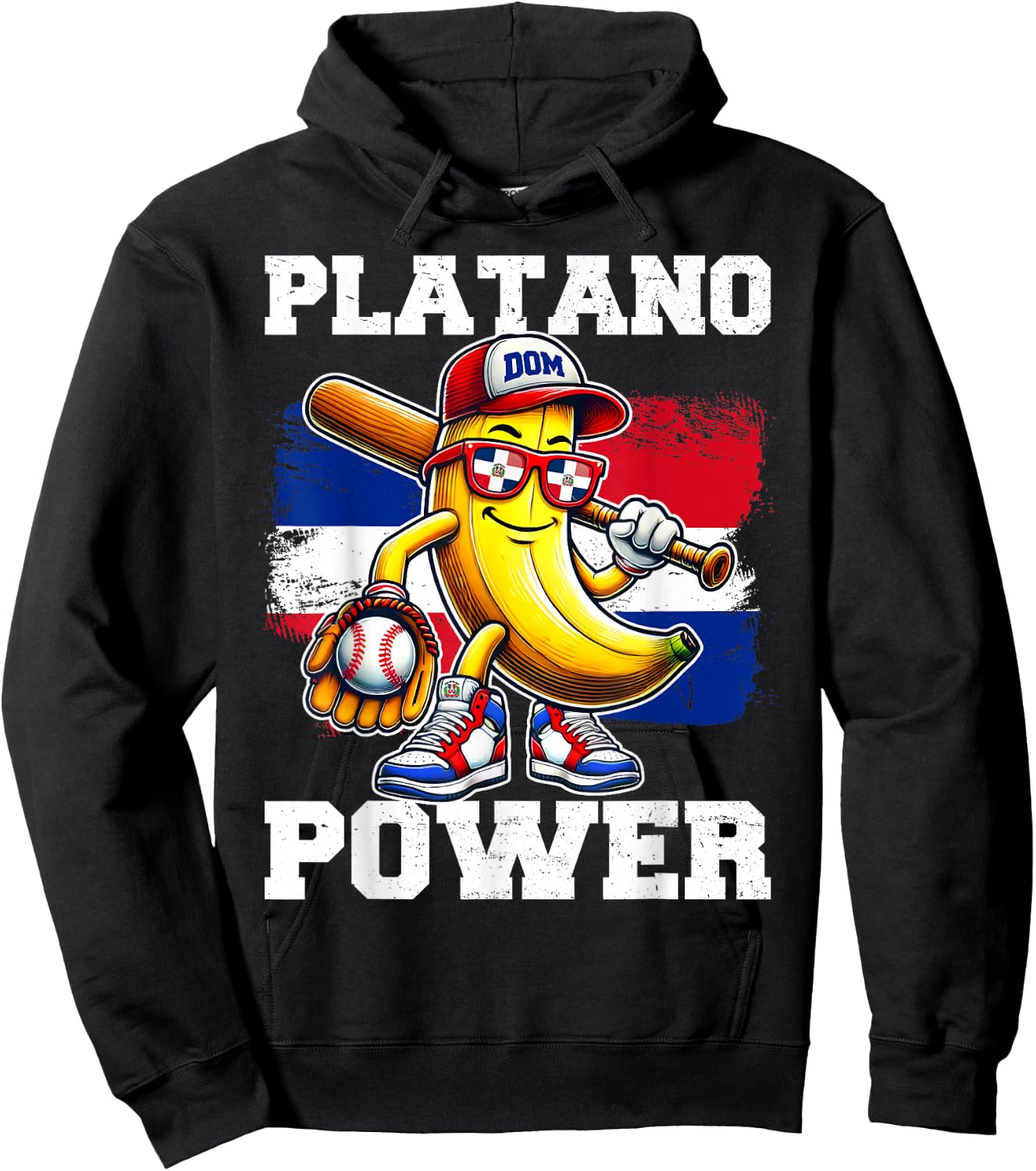 Dominican Republic Platano Power Flag for Boys Kids Toddlers Hoodie - Hoodie | Black