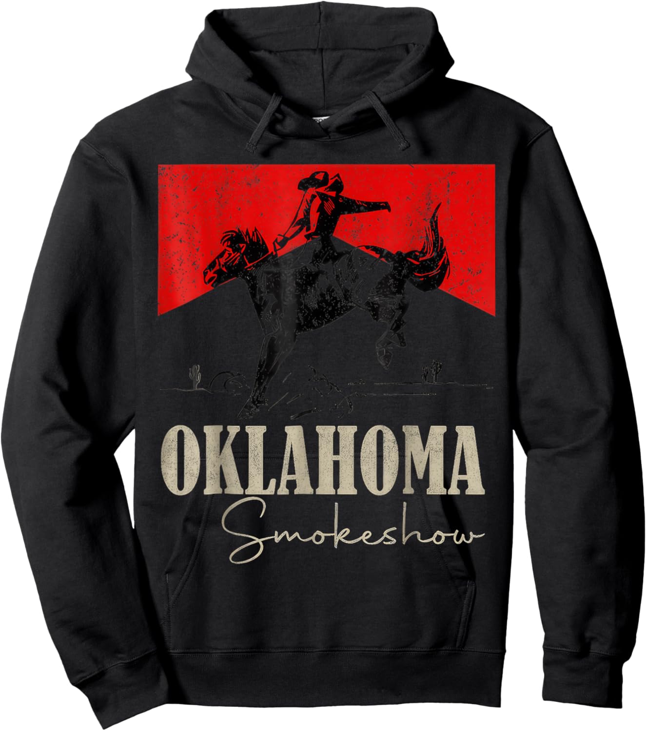 Oklahoma Personalized Vintage Oklahoma 90s Retro Hoodie - Hoodie | Black