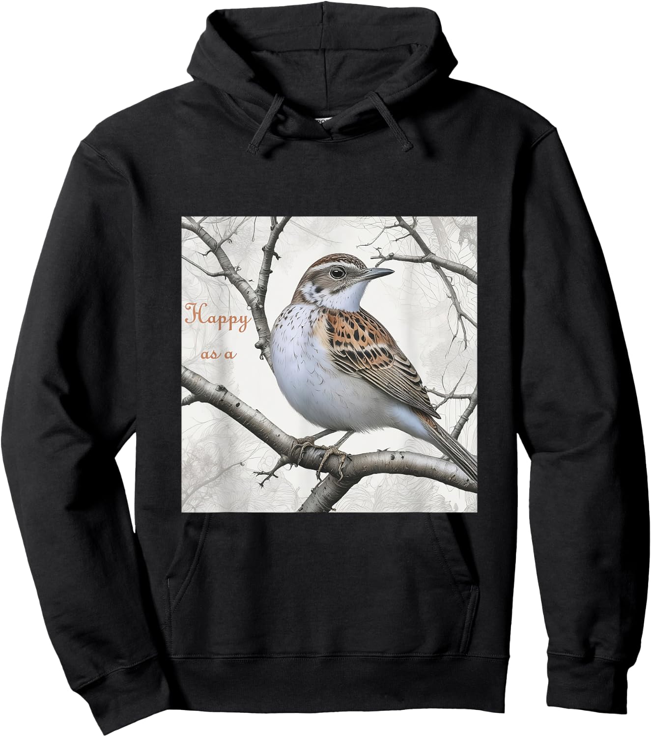 Happy as a lark Hoodie - Hoodie | Black