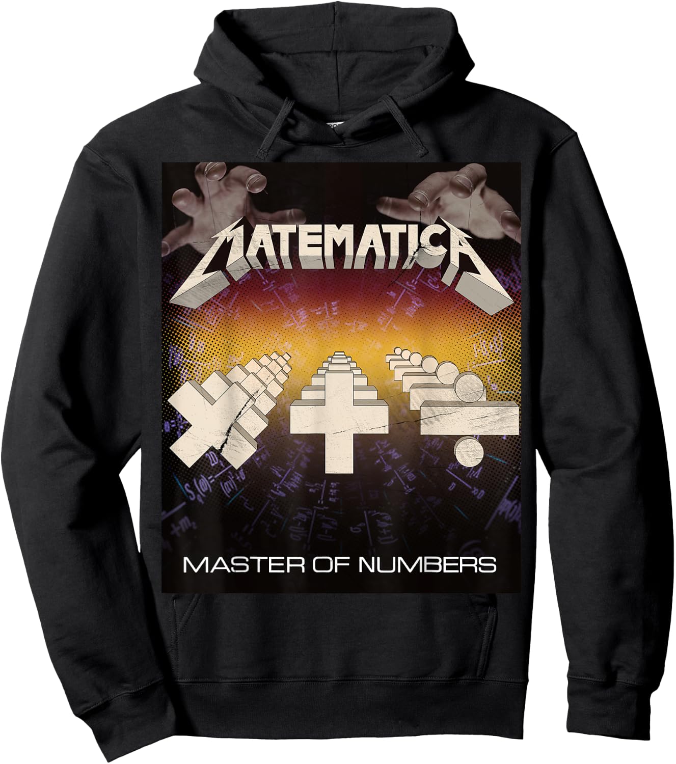 Matematica Master Of Numbers Math Teachers Puppets Parody Hoodie - Hoodie | Black
