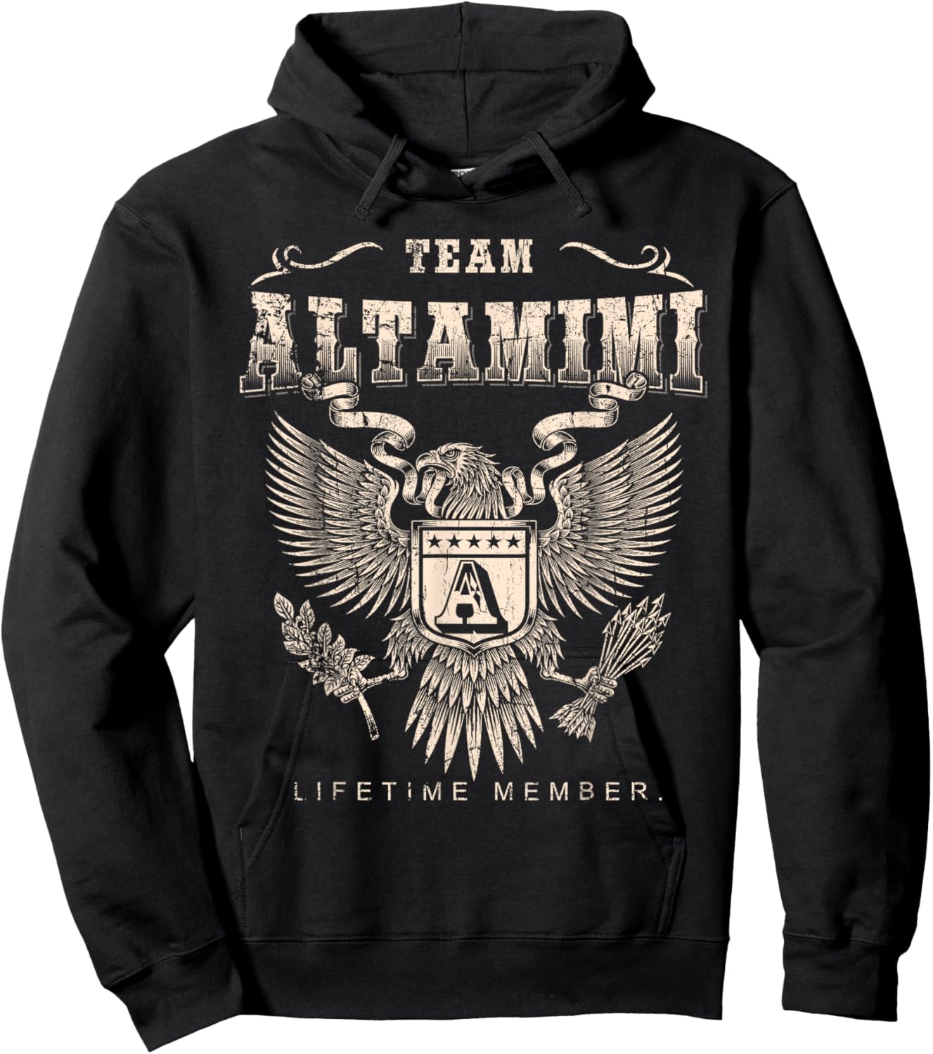 Team Altamimi Lifetime Member - Altamimi Name Hoodie - Hoodie | Black