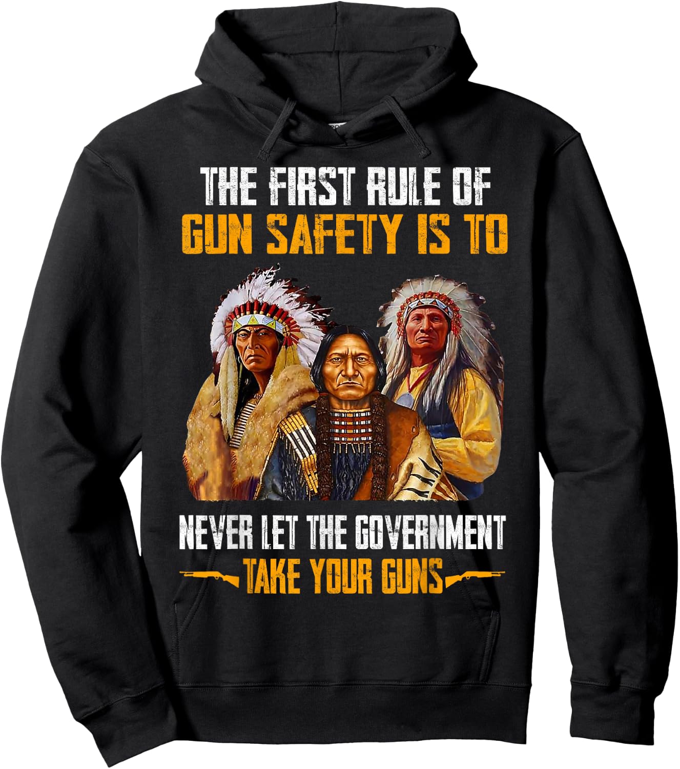 The First Rule Of Gun Safety Is To Never Let The Government Hoodie - Hoodie | Black