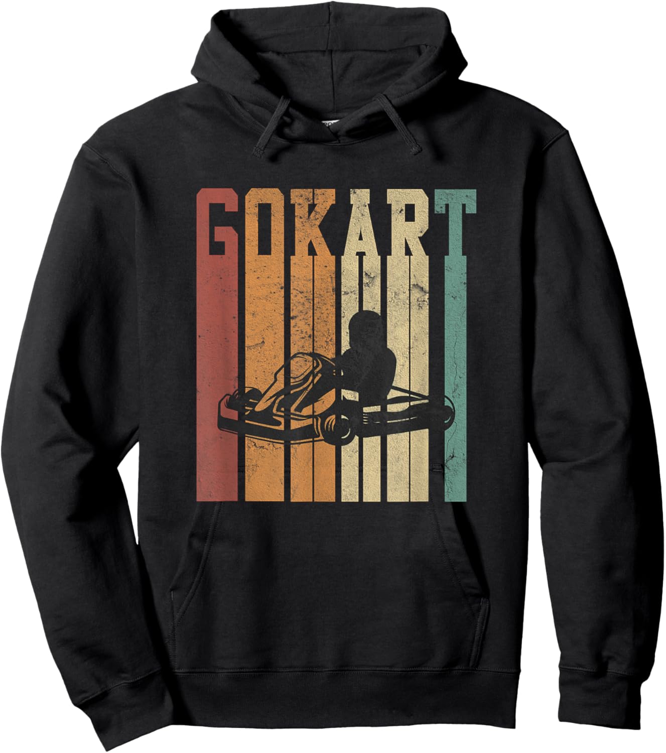 Go Kart Racer Retro Funny Karting Championship Winner Hoodie - Hoodie | Black