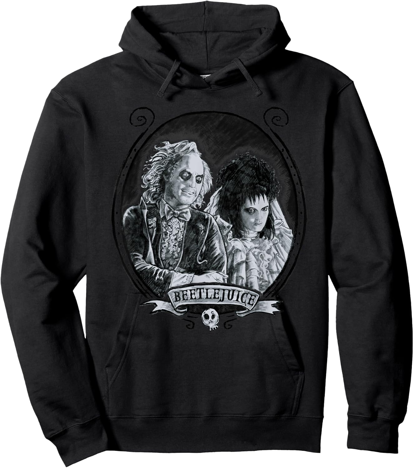 Beetlejuice - Graphite Beetlejuice Hoodie - Hoodie | Black
