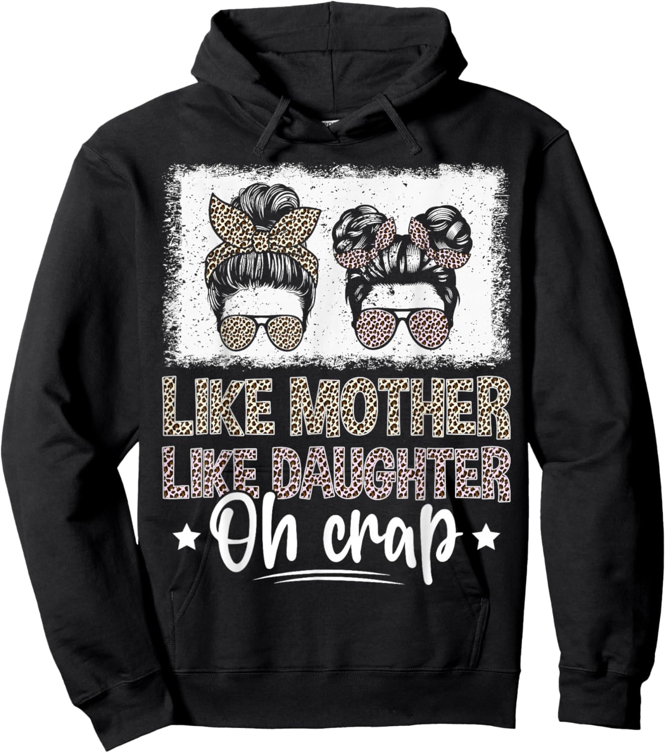 Like Mother Like Daughter Oh Crap Hoodie - Hoodie | Black