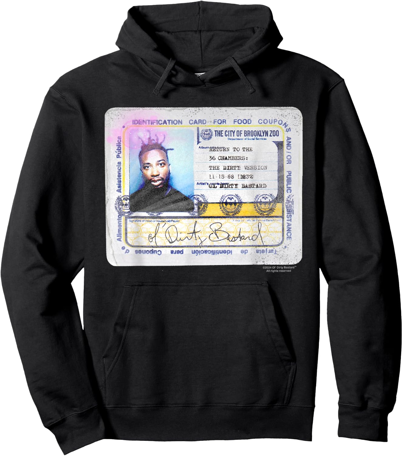 ODB Ol Dirty Ba-ard ID Return 36 Chambers Brooklyn Zoo Raw Hoodie - Hoodie | Black
