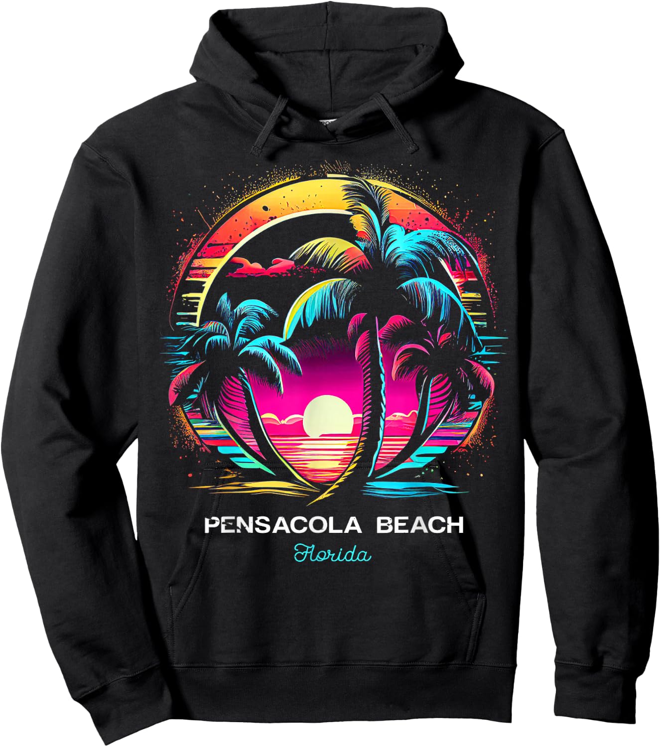 Pensacola Beach Florida Hoodie - Hoodie | Black