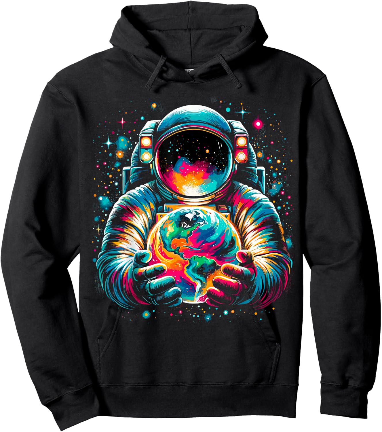 Astronaut Planets Astronaut Space Hoodie - Hoodie | Black