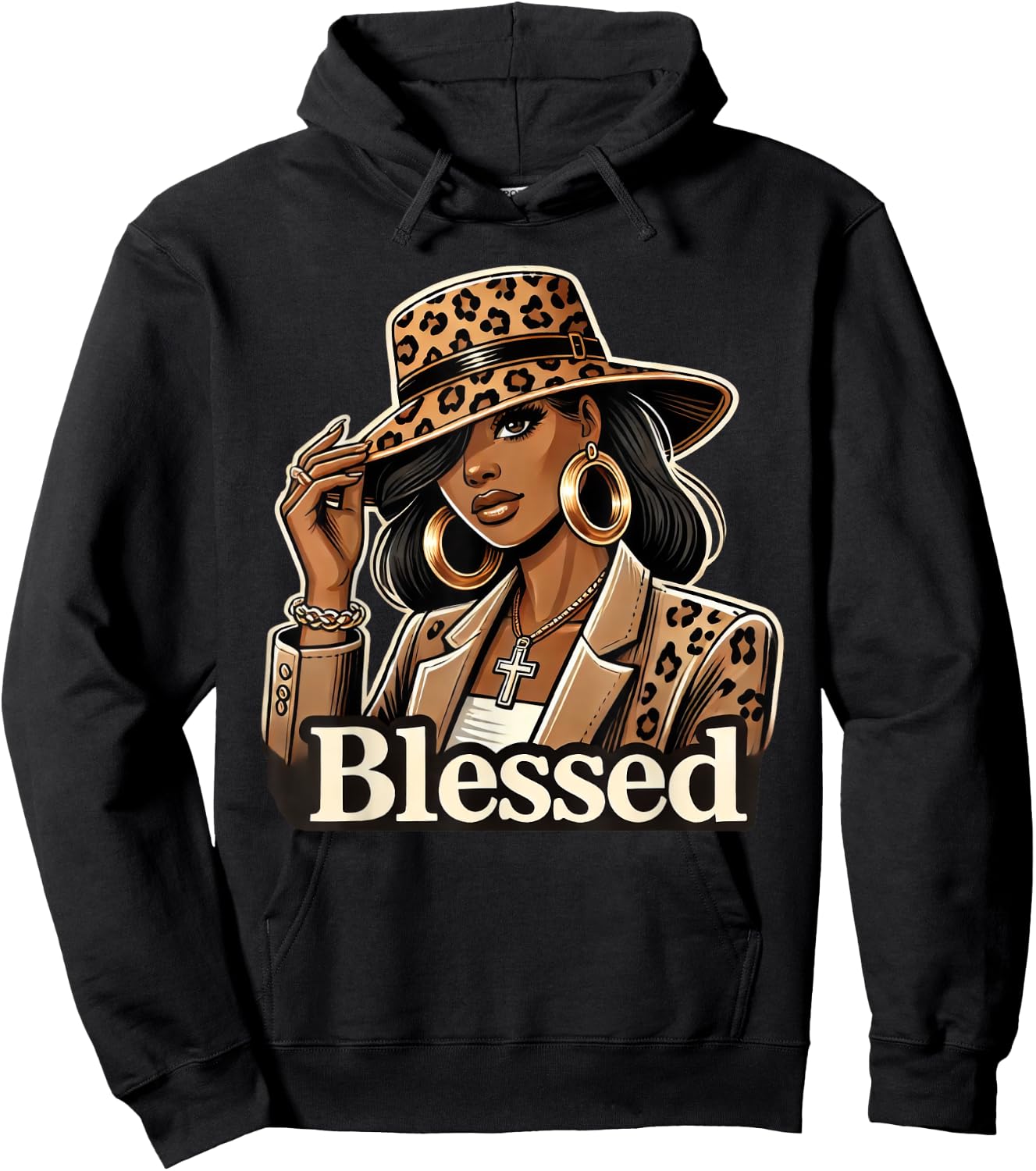 Blessed Black Cowgirl Western Swag African Christian Woman Hoodie - Hoodie | Black