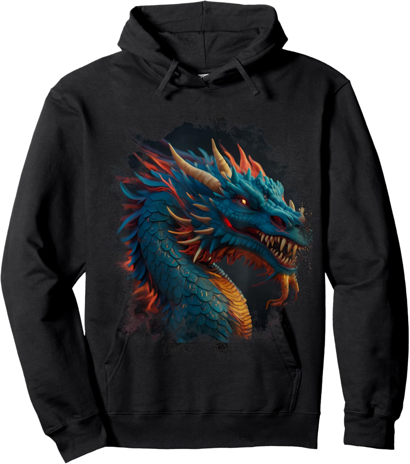 Dragon Chinese Mythical Creature Japanese Hoodie - Hoodie | Black