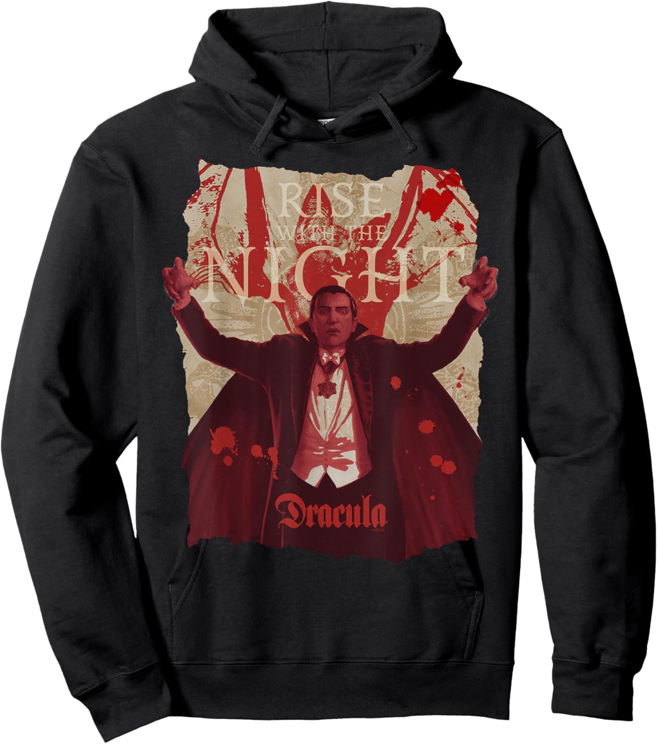 Universal Monsters Dracula Rise With The Night Hoodie - Hoodie | Black