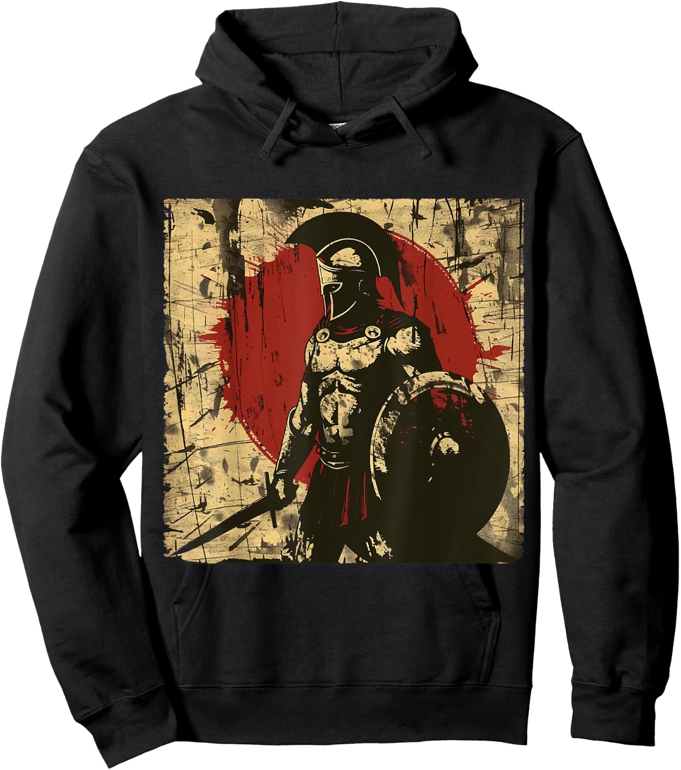 Sparta Spartan Fighter Helmet Greeks Leonidas Sparta Hoodie - Hoodie | Black