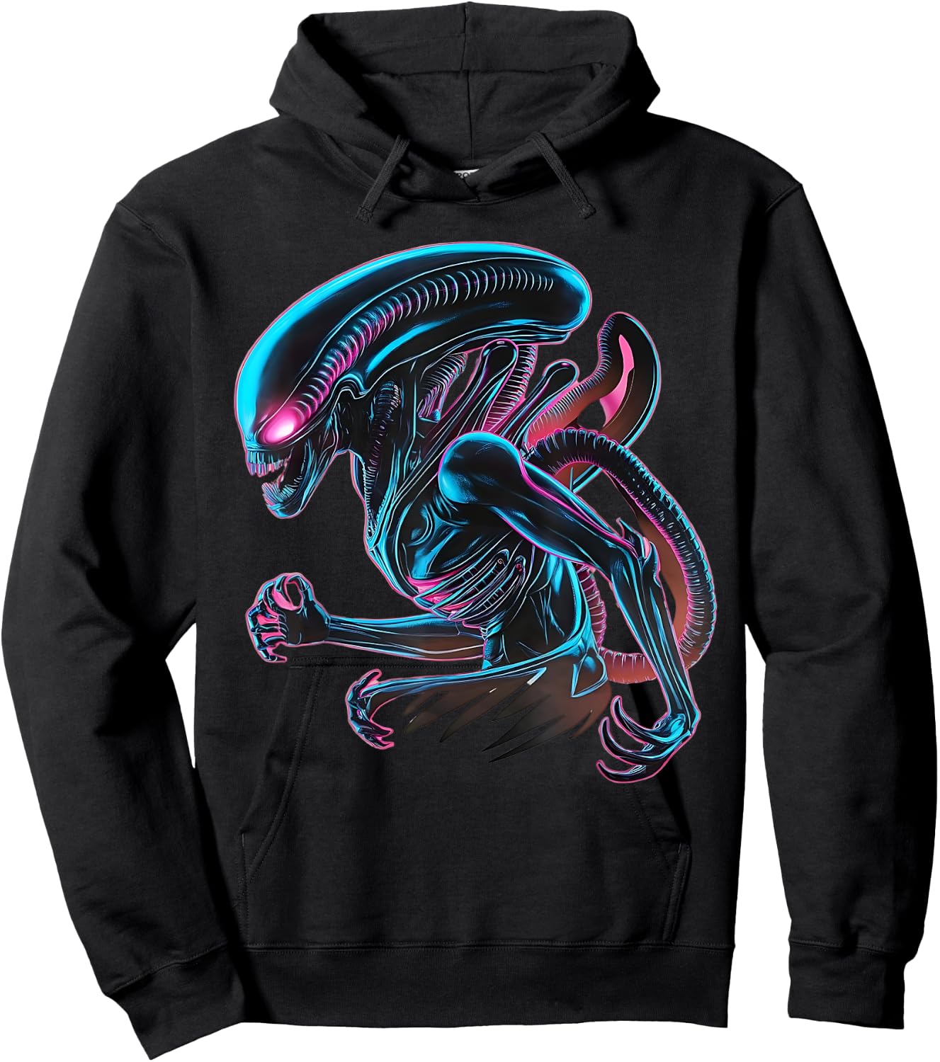 Illustrated poster with Alien Xenomorph Alien 45th Anniversa Hoodie - Hoodie | Black