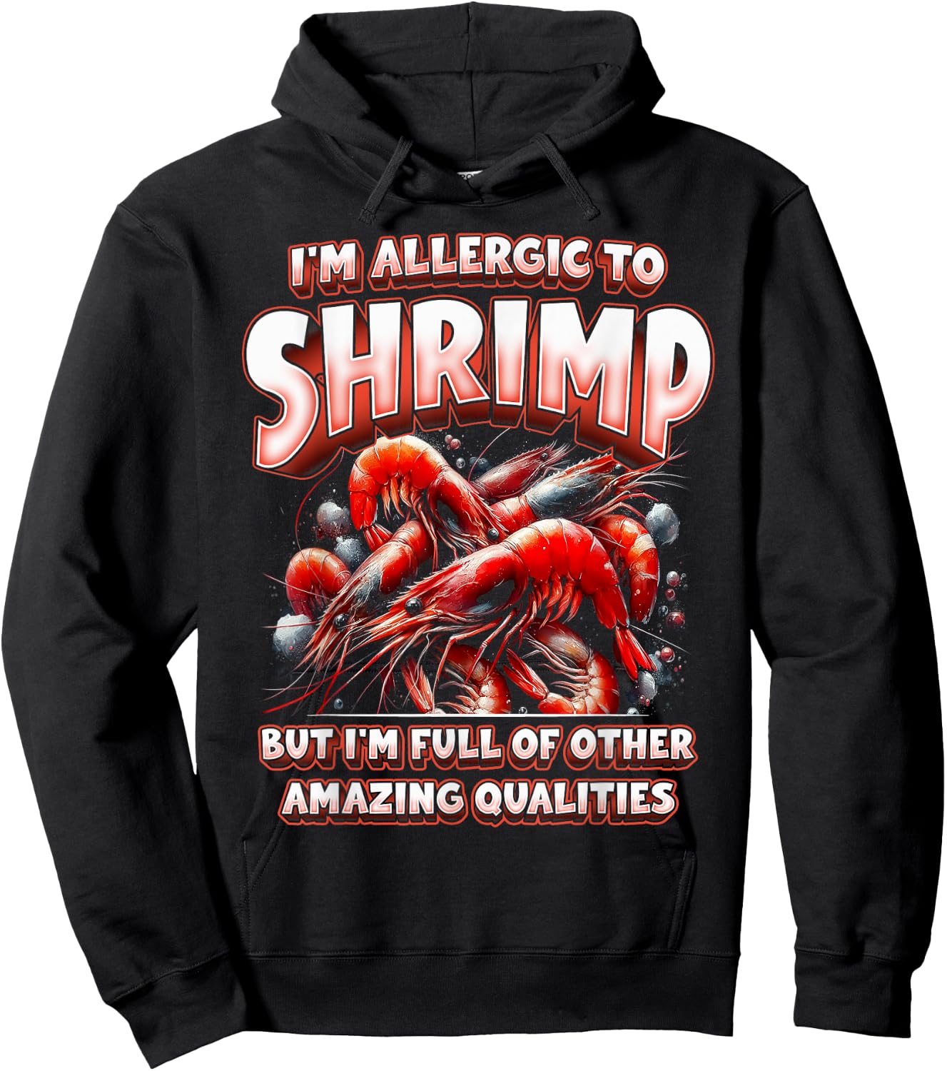 Shrimp Allergy Hoodie - Hoodie | Black