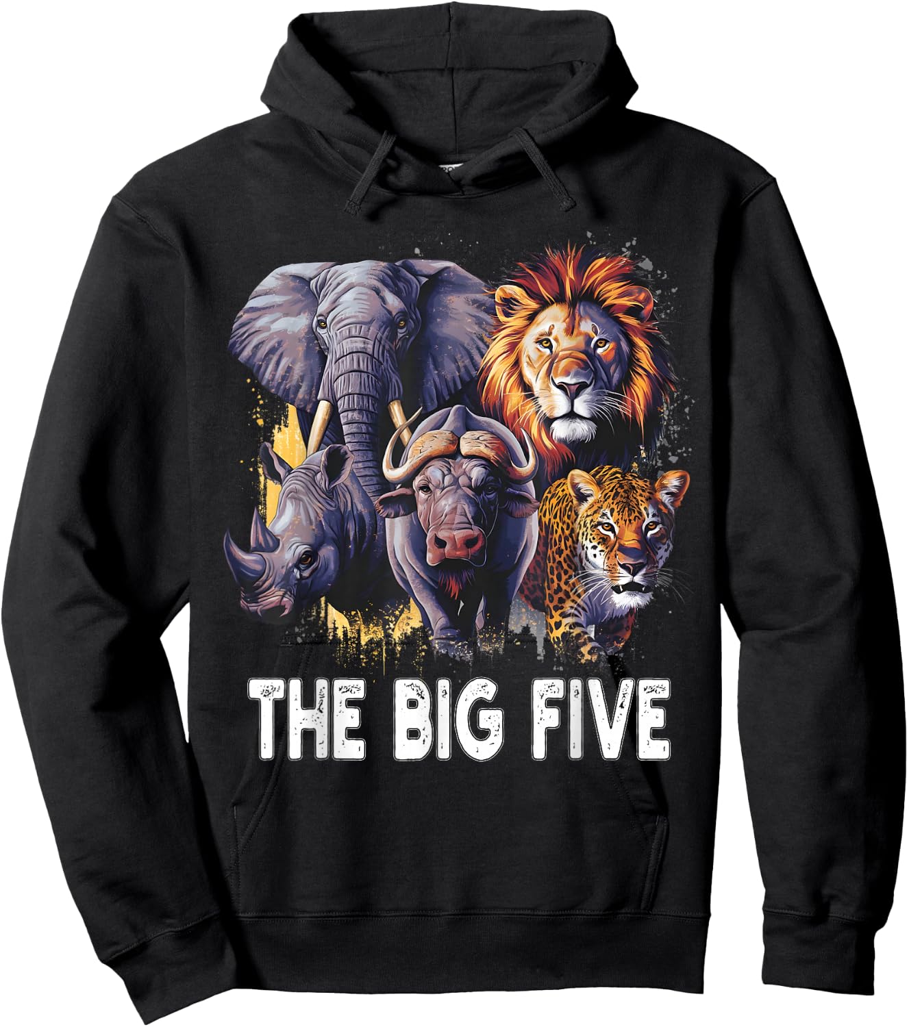 South Africa Big 5 Wildlife For South Africans Hoodie - Hoodie | Black