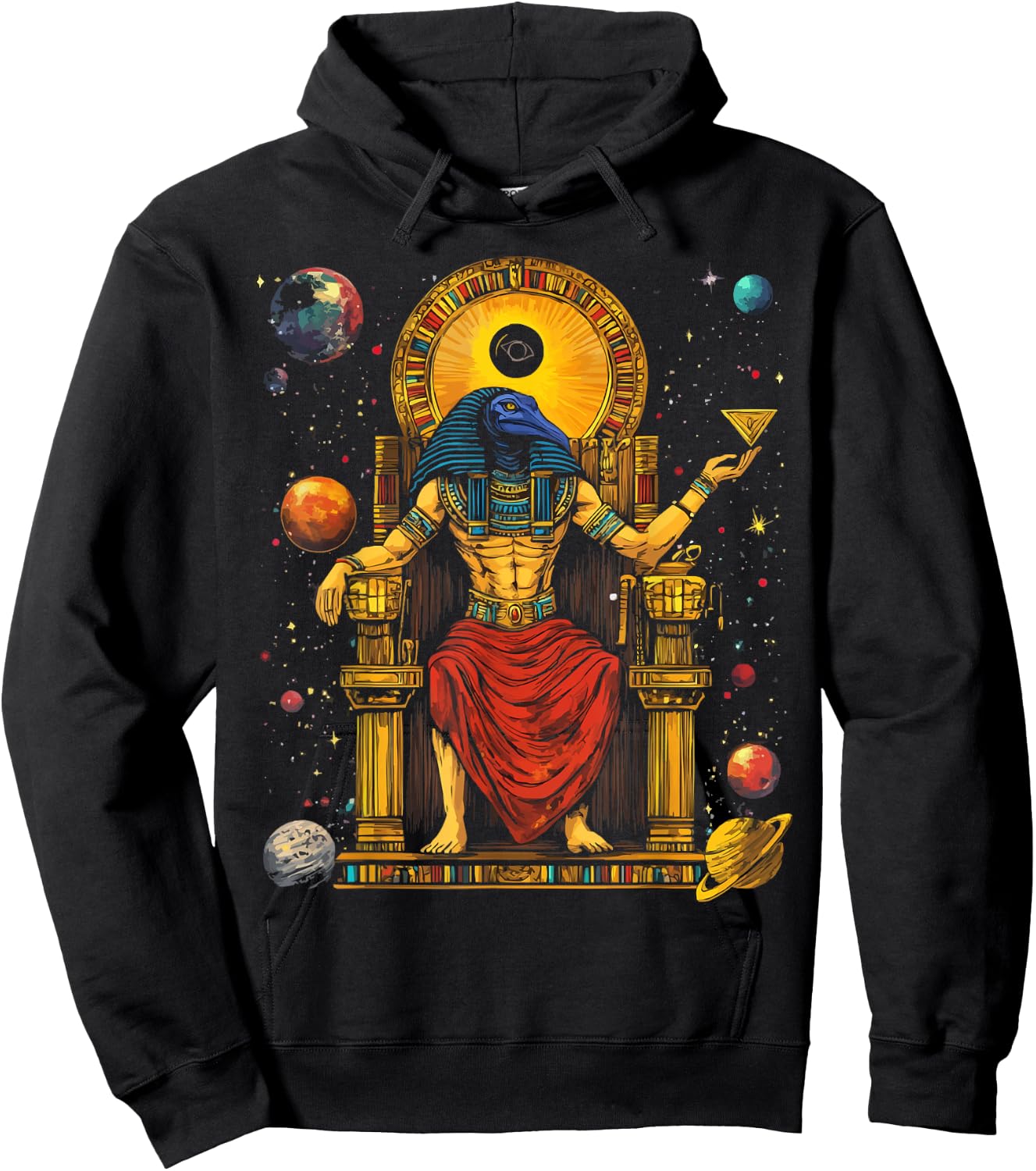 Thoth Egyptian God Egyptian Mythology Pyramid Ancient Egypt Hoodie - Hoodie | Black
