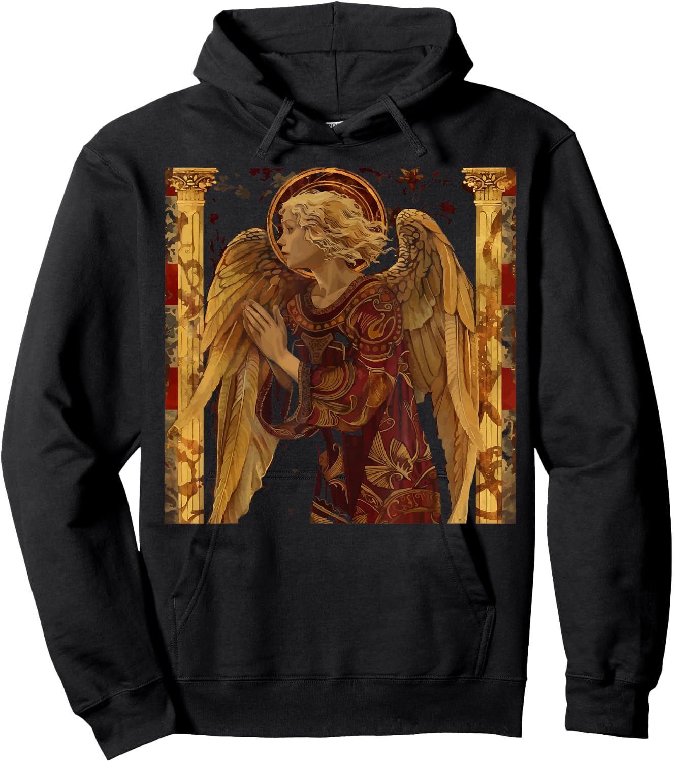 Archangel Gabriel Catholic Christianity Guardian Angel Hoodie - Hoodie | Black