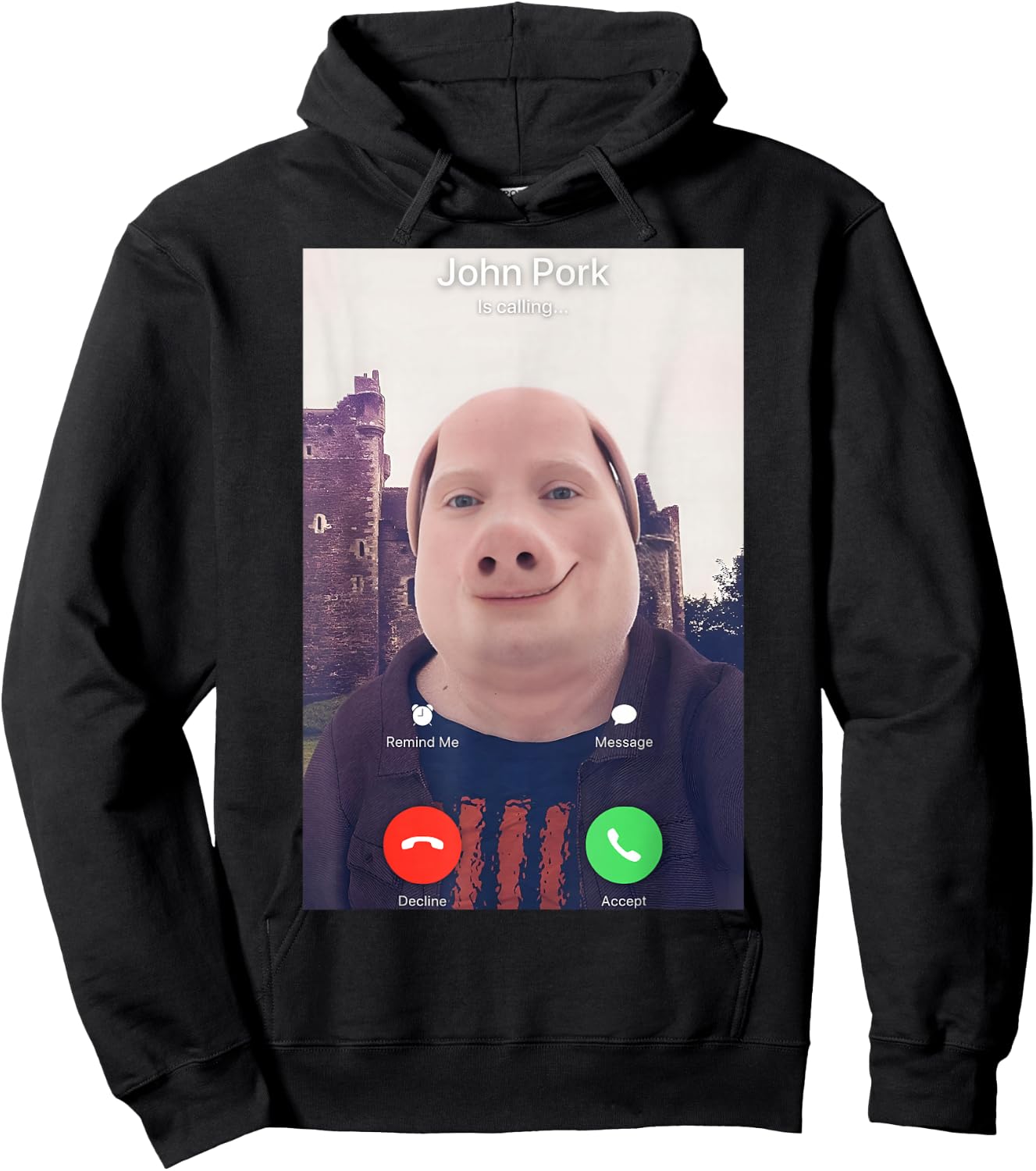 John Pork is Calling Hoodie - Hoodie | Black