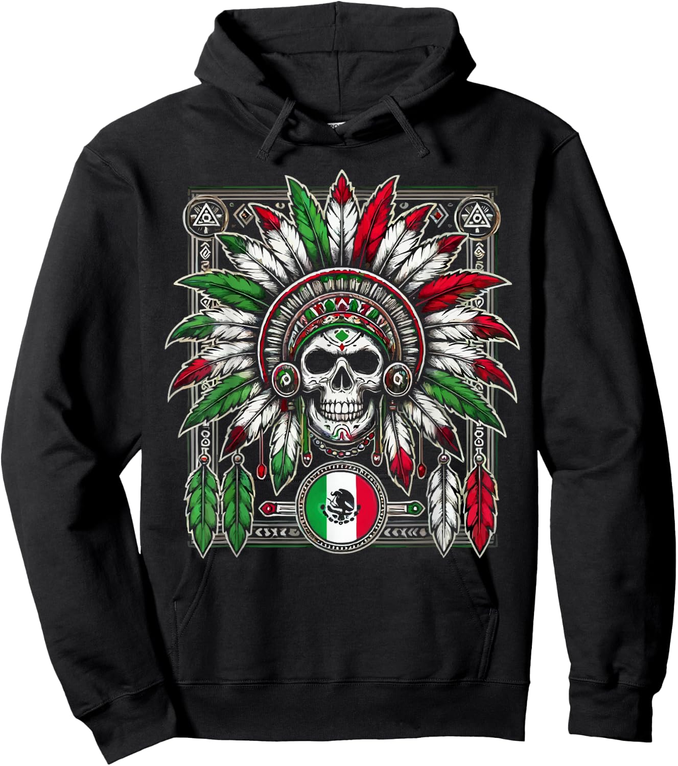 Aztec Warrior Mayan Indigenous Mexican Aztec Jaguar Hoodie - Hoodie | Black
