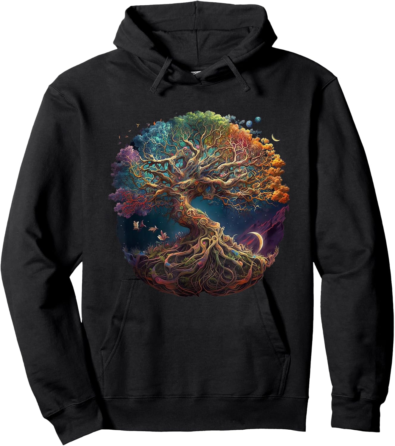 Tree Of Life Gift The Tree Of Life Meditation Hoodie - Hoodie | Black