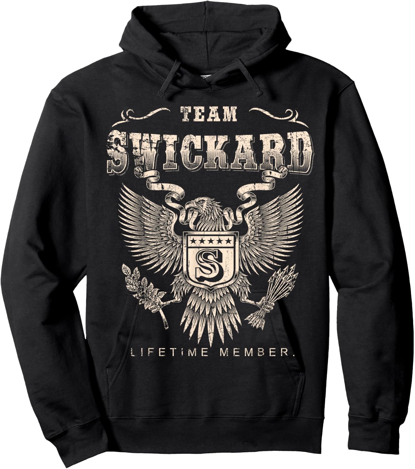 Team Swickard Lifetime Member - Swickard Name Hoodie - Hoodie | Black