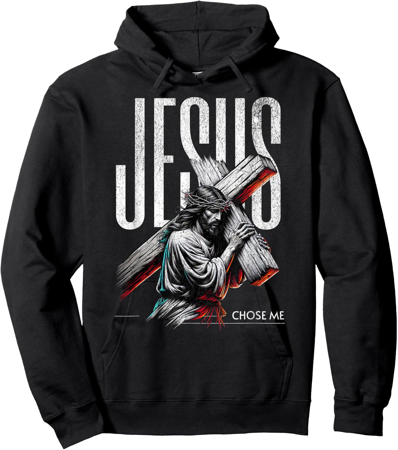 Jesus Chose Me, GOD Loving Christian Faith in Christ Hoodie - Hoodie | Black