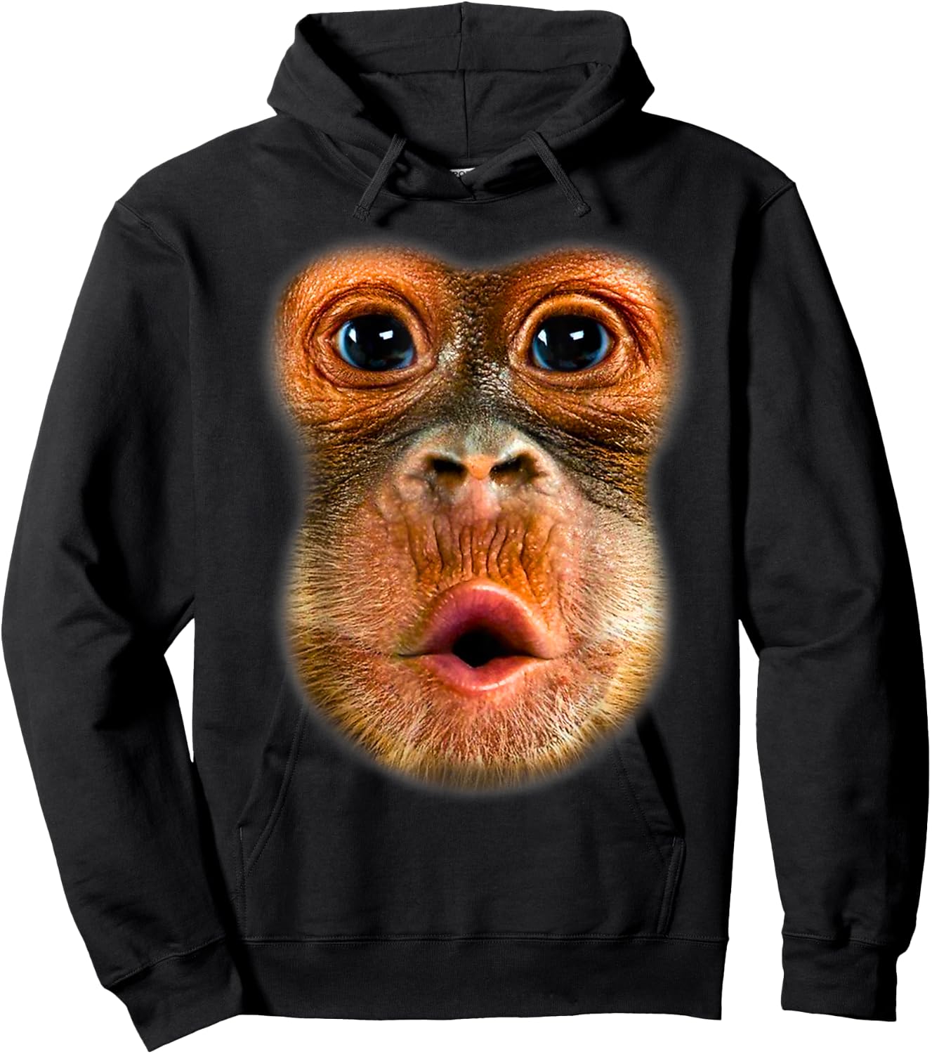 Monkey Stomach Funny Meme Cool Trending Viral Video Hoodie - Hoodie | Black