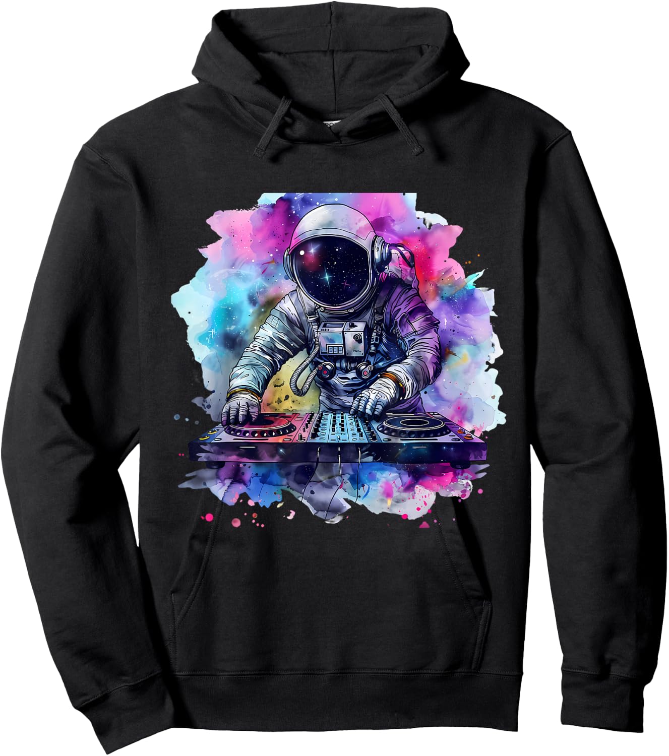 Astronaut DJ Turntable DJ Astronaut Beatmaker Music Producer Hoodie - Hoodie | Black