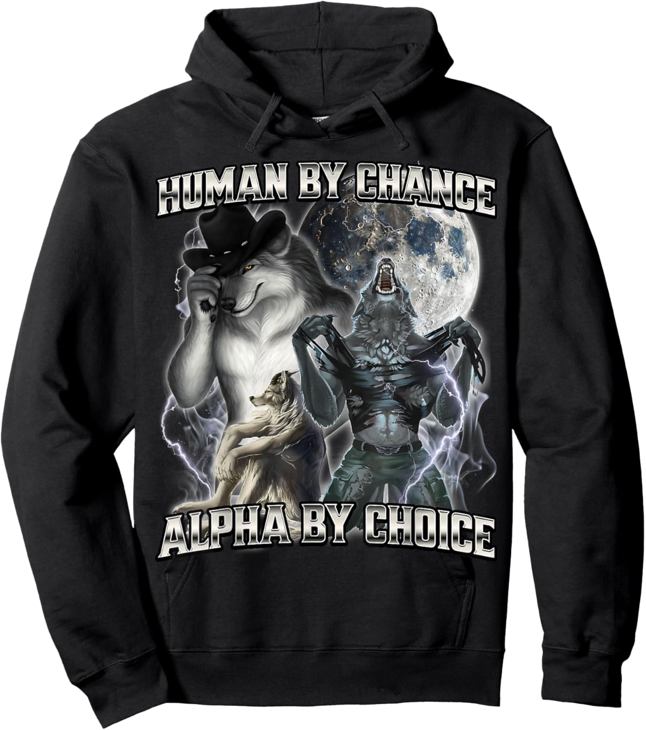 Human By Chance Alpha By Choice Hoodie - Hoodie | Black