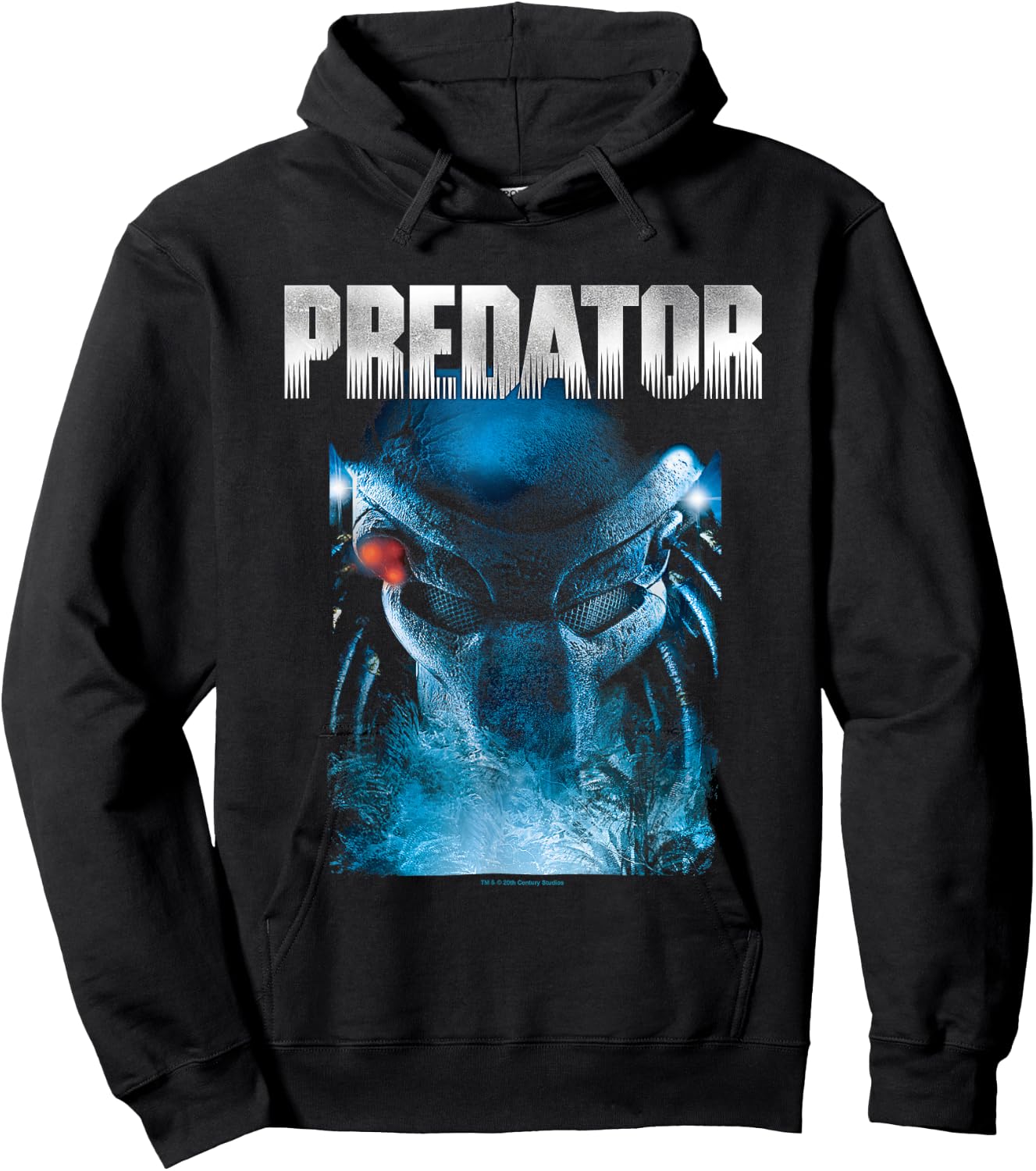 Aliens Iconic Epic Predator Big Face Chest Big Poster Hoodie - Hoodie | Black