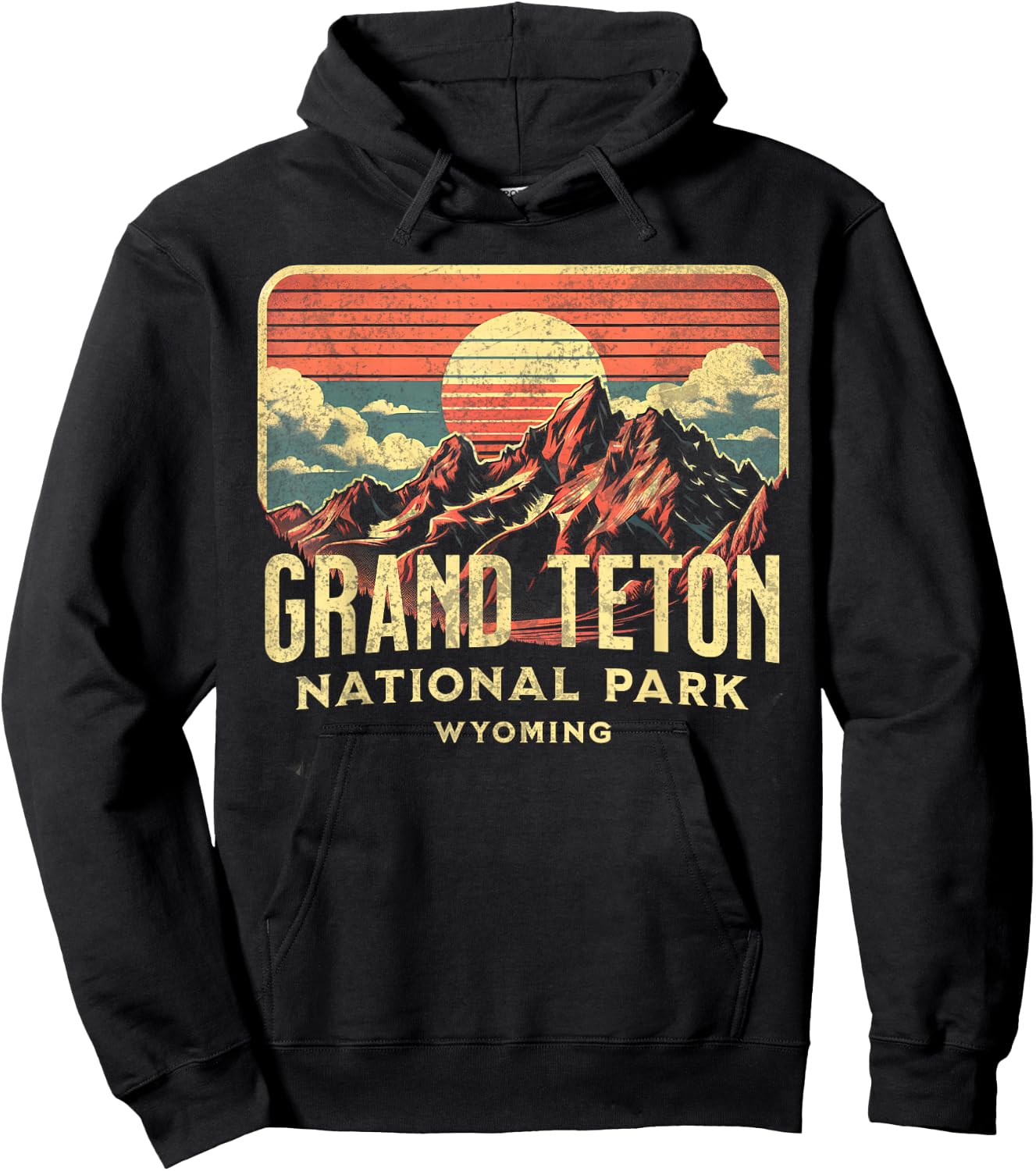 Grand Teton National Park Hoodie - Hoodie | Black