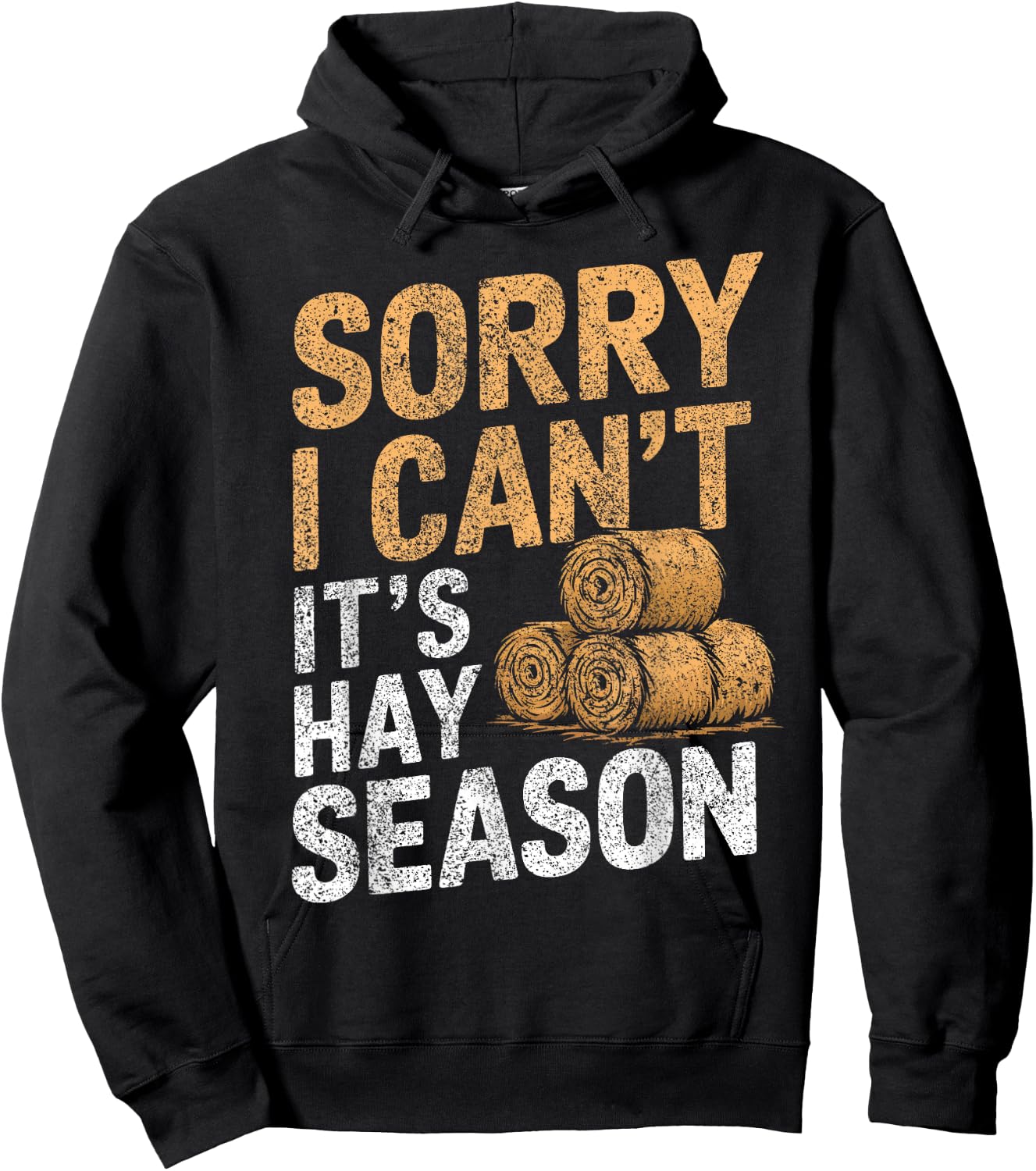 Farming Hay Season Hay Farmer Hoodie - Hoodie | Black