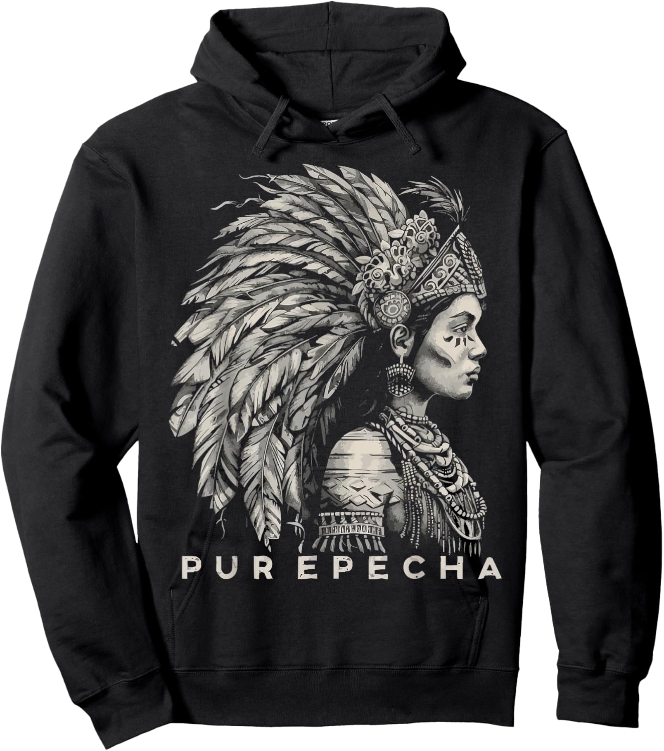 Indigenous People Mexico Native American Purepecha Tribe Hoodie - Hoodie | Black