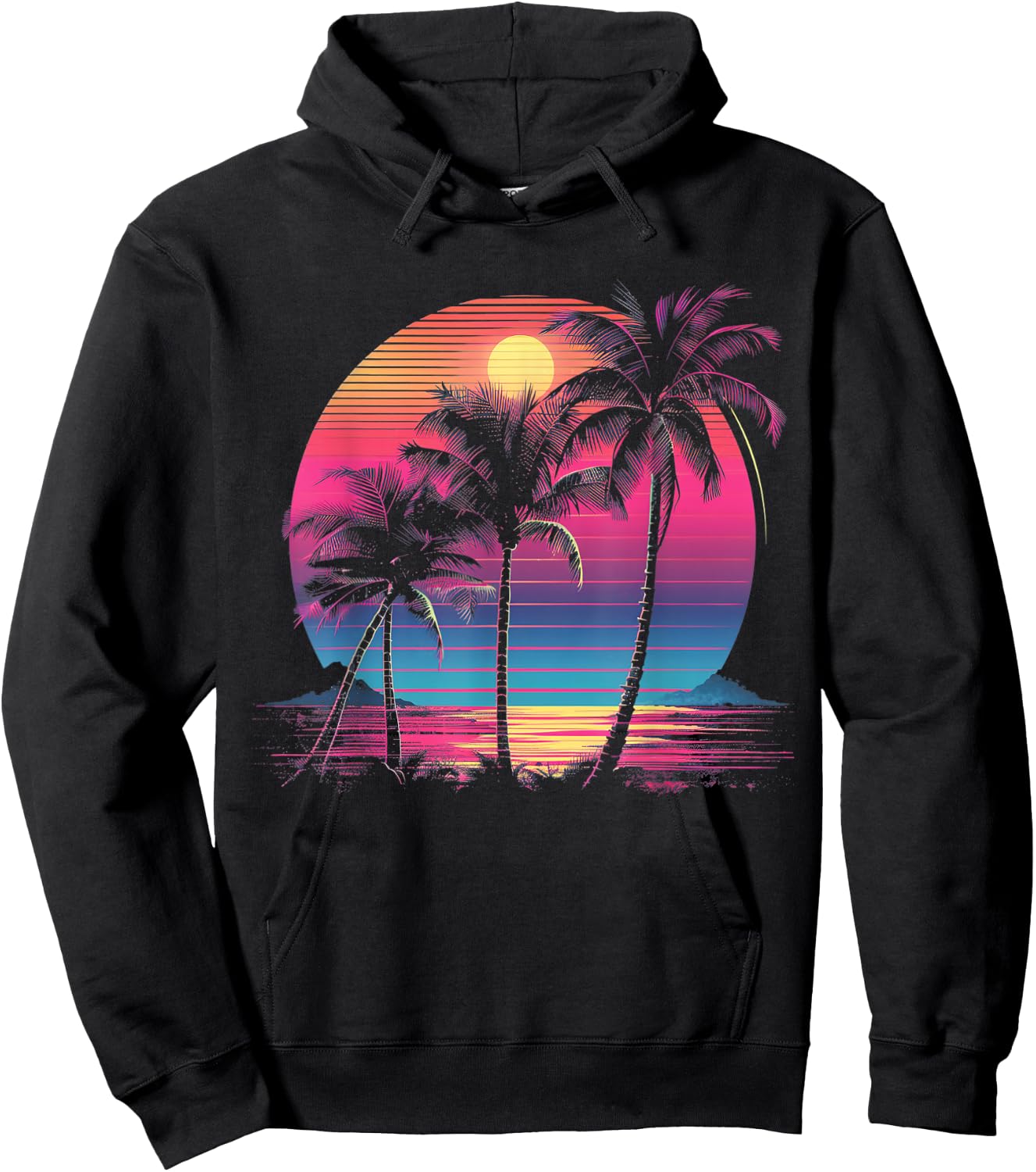 Vaporwave Retro Hoodie - Hoodie | Black