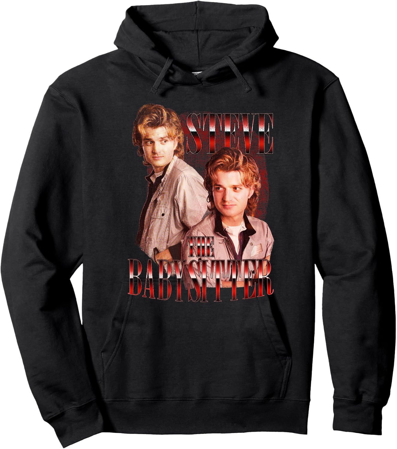 Stranger Things 4 Steve The Baby Sitter Hoodie - Hoodie | Black