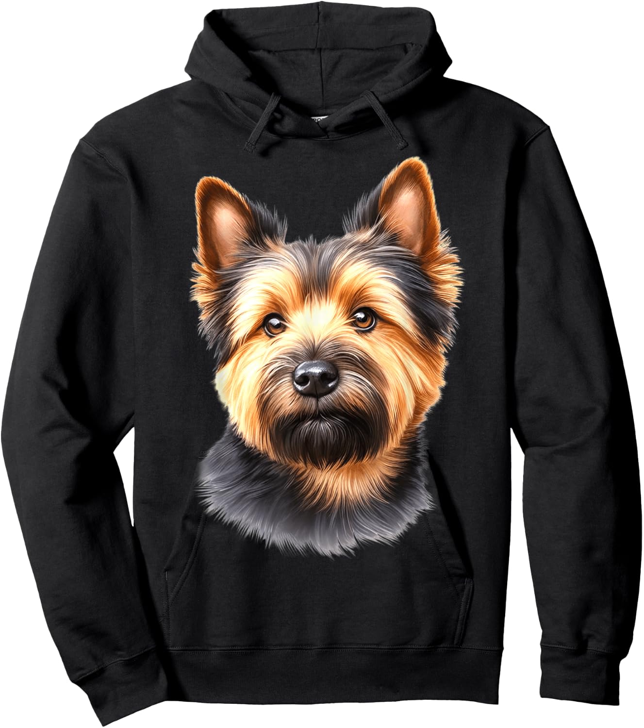 Norwich Terrier Puppy Dog Portrait Hoodie - Hoodie | Black
