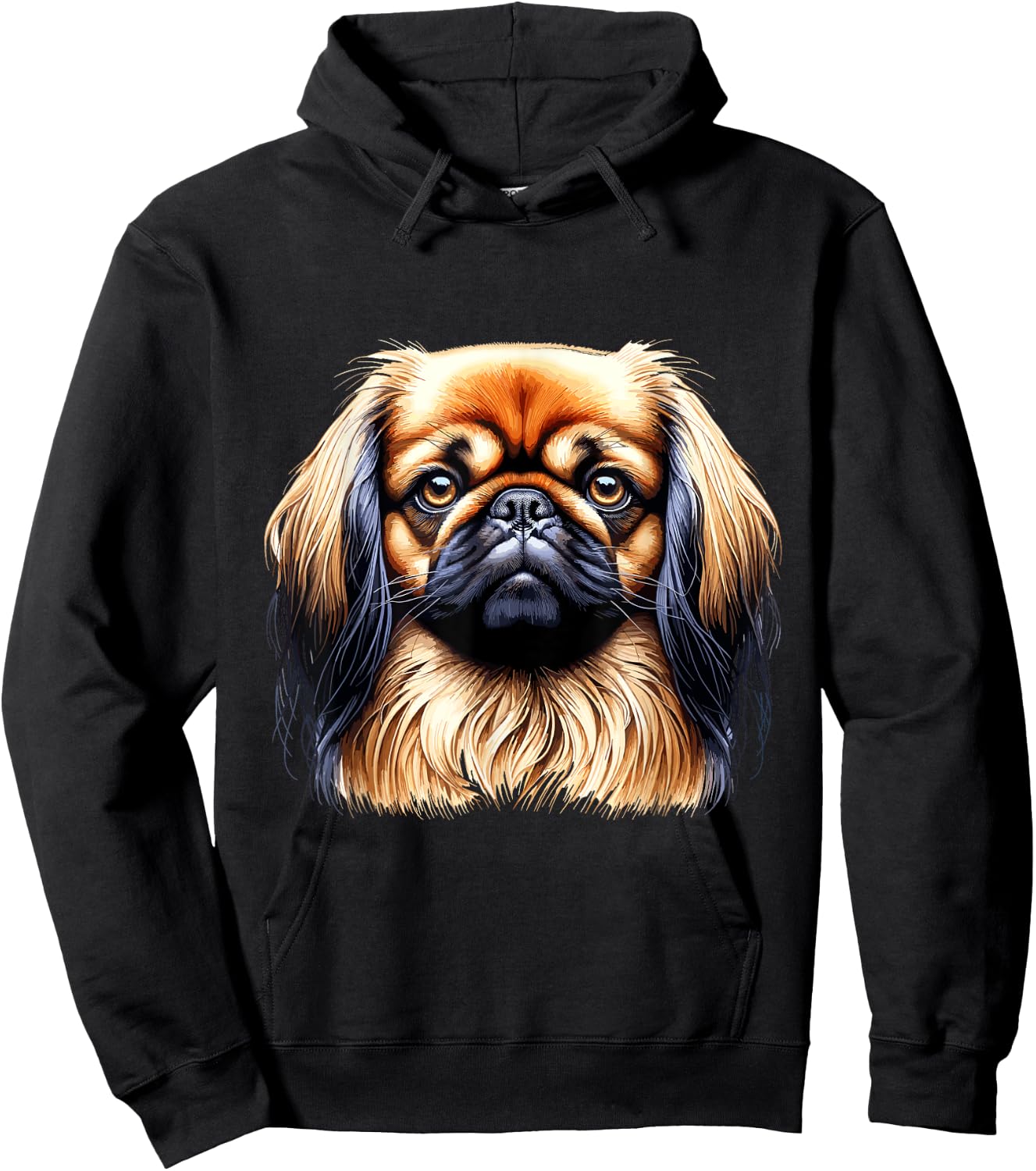 Dog Face - Pekingese Men Women Kids Hoodie - Hoodie | Black