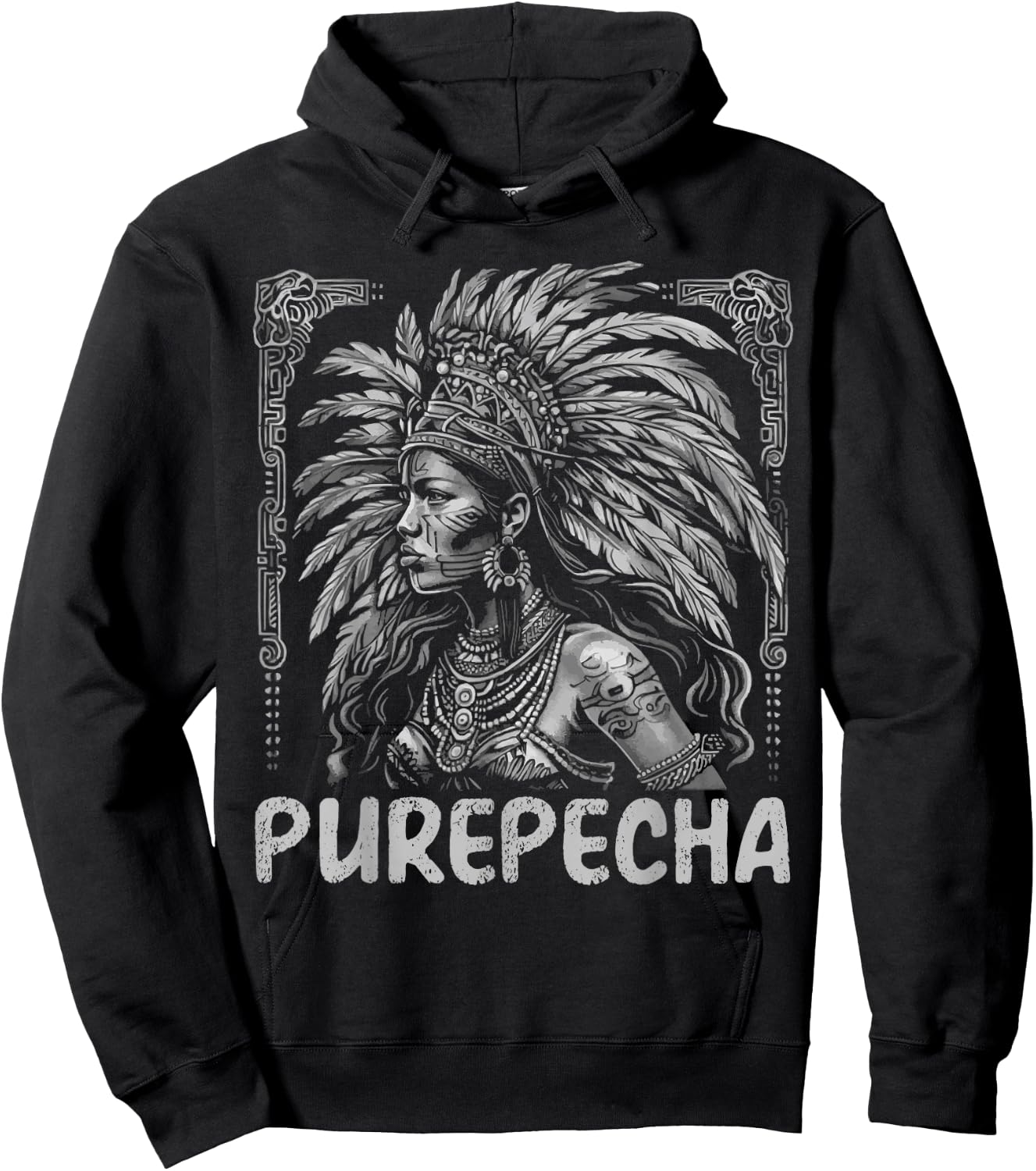 Indigenous People Mexico Native American Purepecha Tribe Hoodie - Hoodie | Black