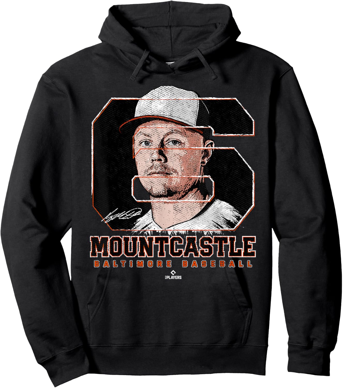 Silhouette Ryan Mountcastle Baltimore MLBPA Hoodie - Hoodie | Black