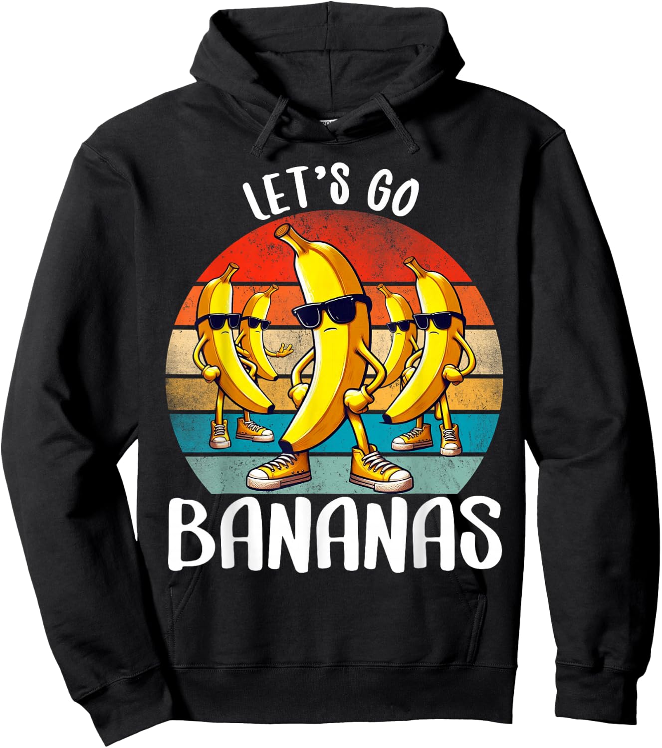 Funny Bananas Shirt Cute Banana Gifts Funny Lets go Bananas Hoodie - Hoodie | Black