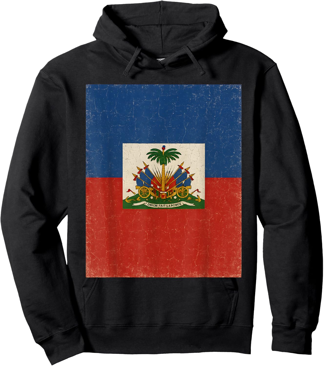 Haiti Haitian Flag Caribbean Hoodie - Hoodie | Black