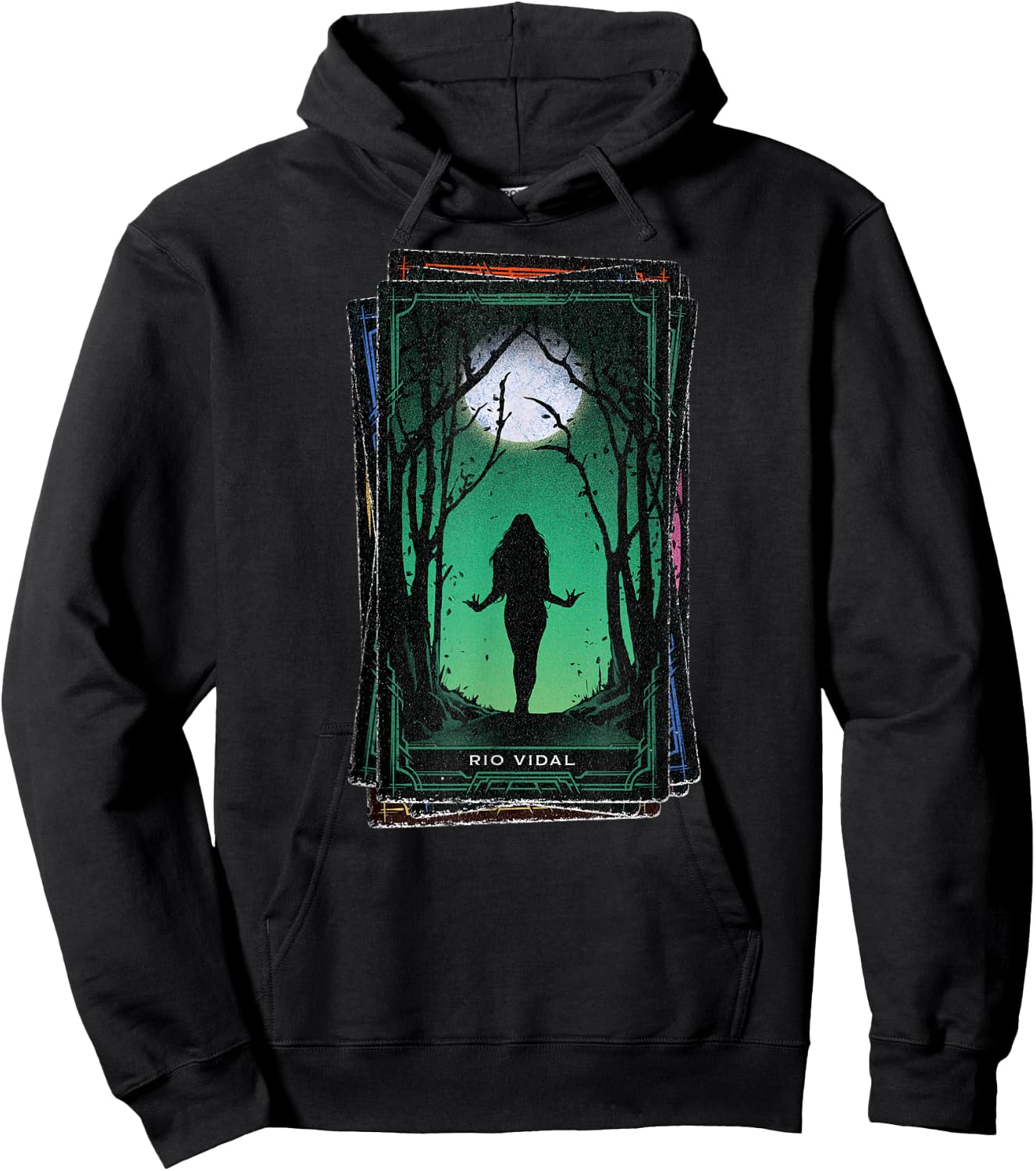 Marvel Agatha All Along Disney+ Rio Vidal Tarot Card Hoodie - Hoodie | Black