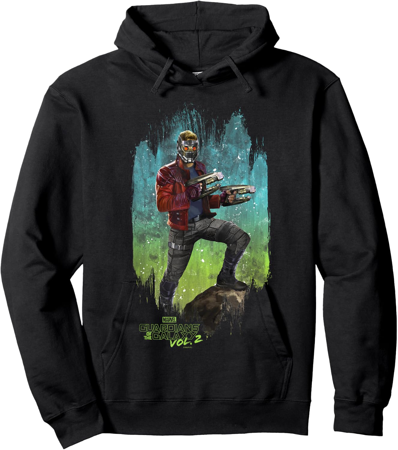 Marvel Guardians of The Galaxy Vol 2 Star-Lord Spacedust Hoodie - Hoodie | Black