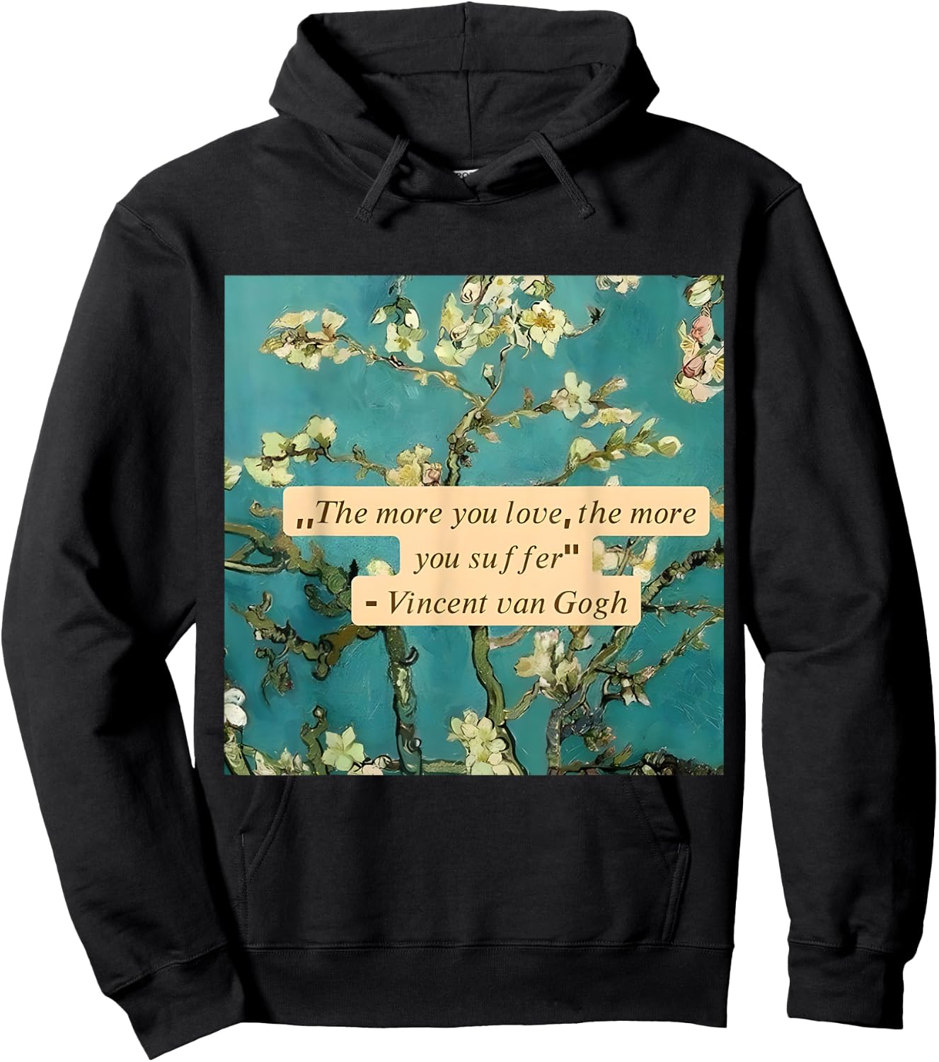 Almond Blossom Vincent Van Gogh Fans Famous Artist Tribute Hoodie - Hoodie | Black
