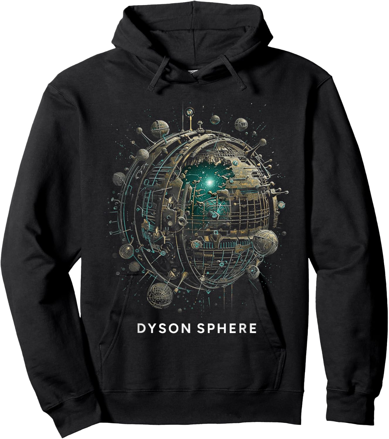 Dyson Sphere Scientific Galactic Megastructure Aliens Hoodie - Hoodie | Black