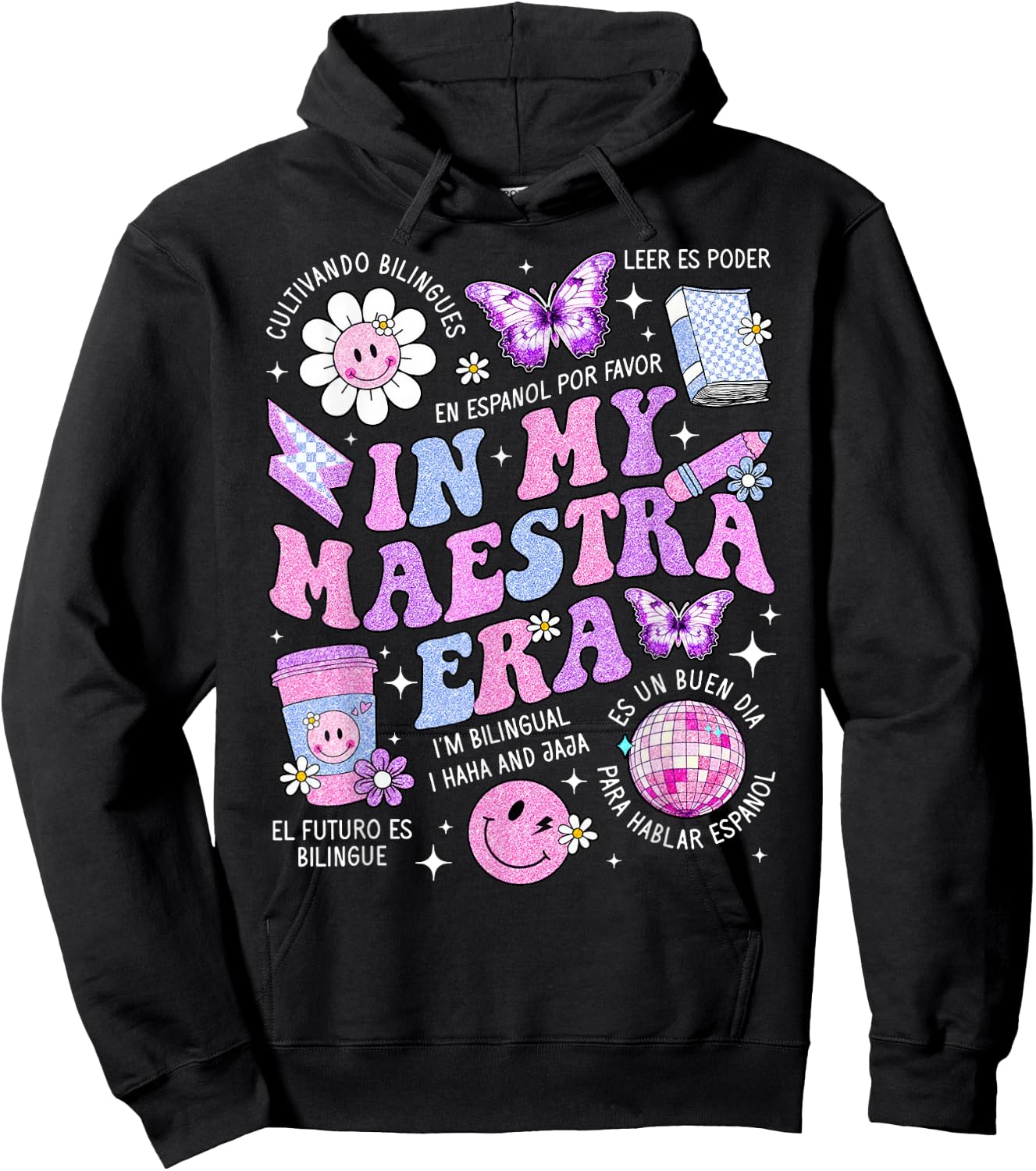 In My Maestra Era Spanish Teacher Life First Day Women Hoodie - Hoodie | Black