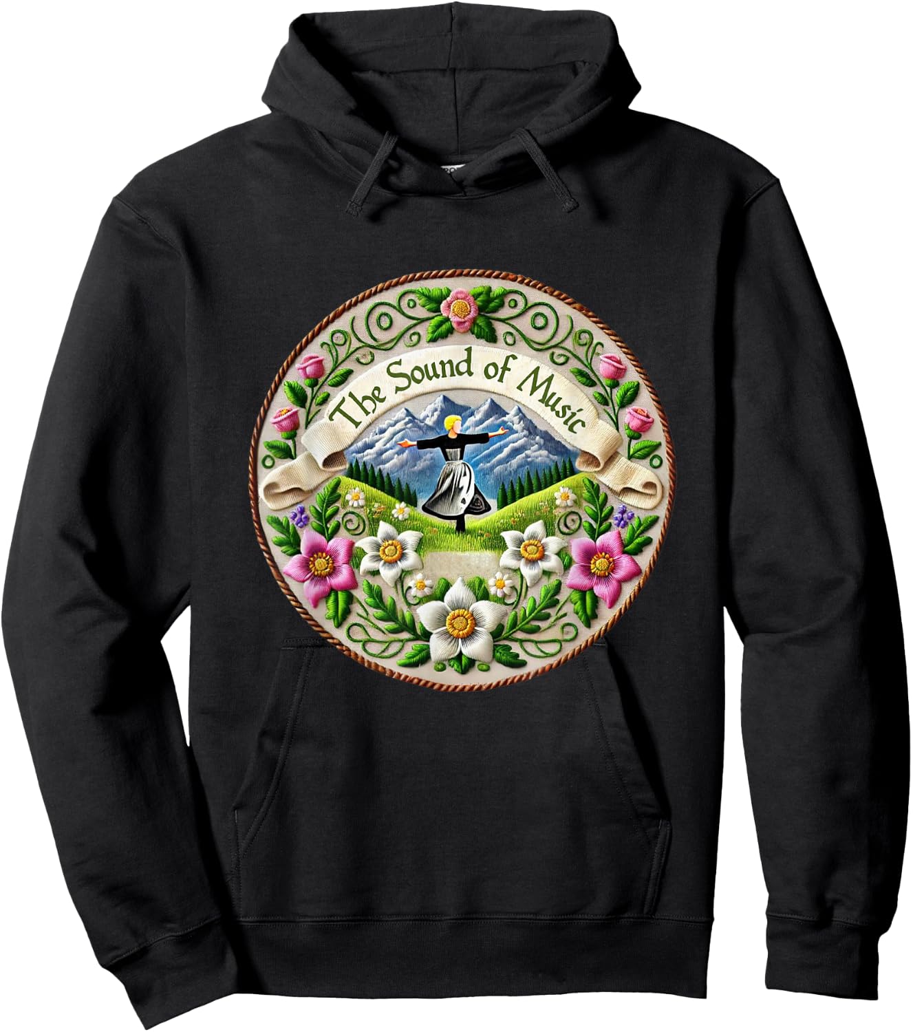 Nature Alps Mountains Singing Theatre Sound Of Music Musical Hoodie - Hoodie | Black