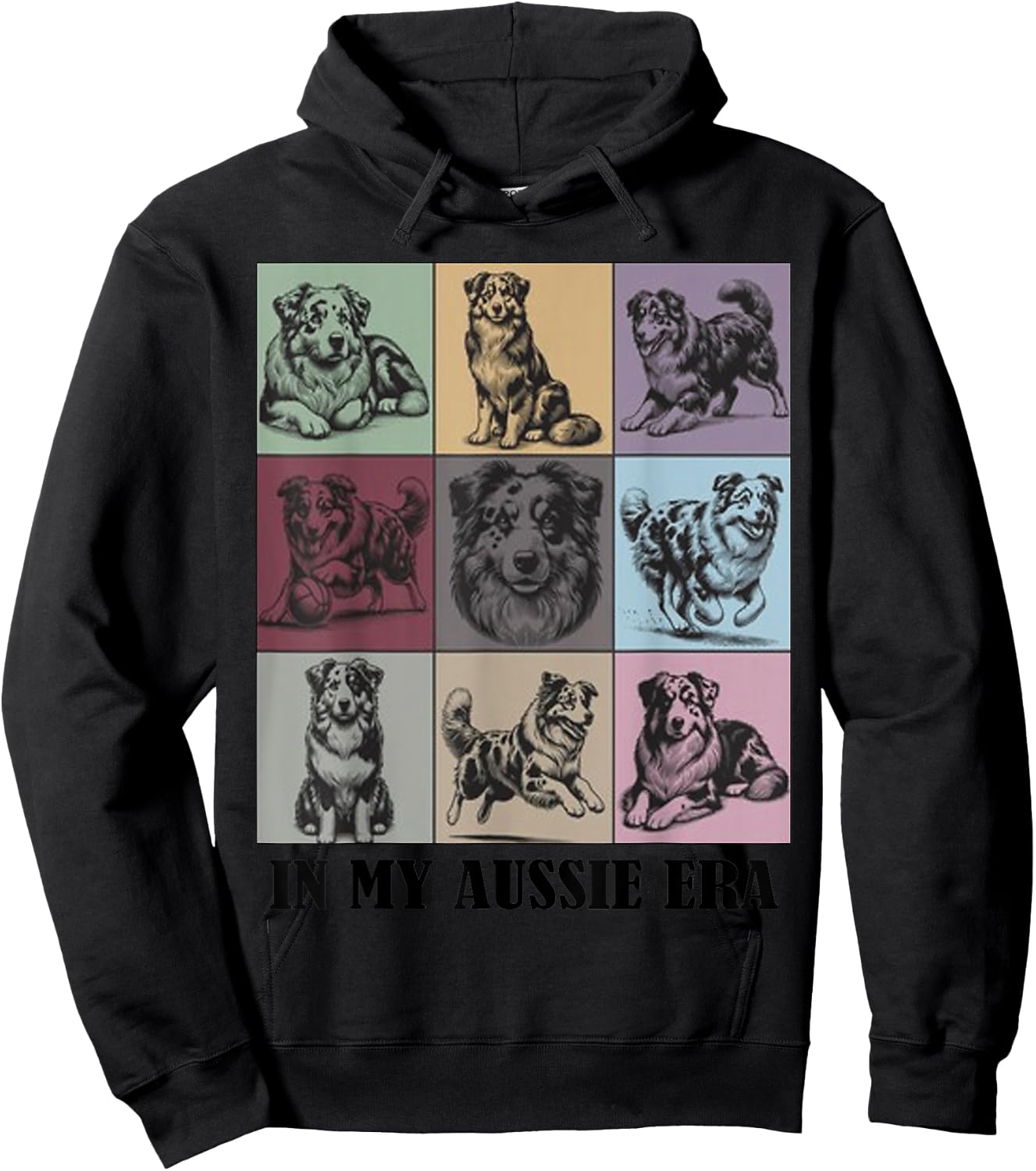 funny Dog lover Quote In My Aussie Shepherd Era Cool dog Women Hoodie - Hoodie | Black