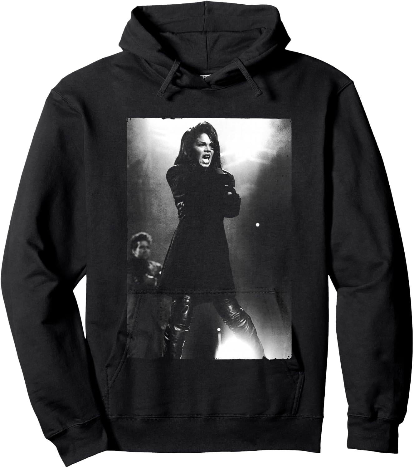 Janet Jackson Singing Live by Stephen Wright Hoodie - Hoodie | Black