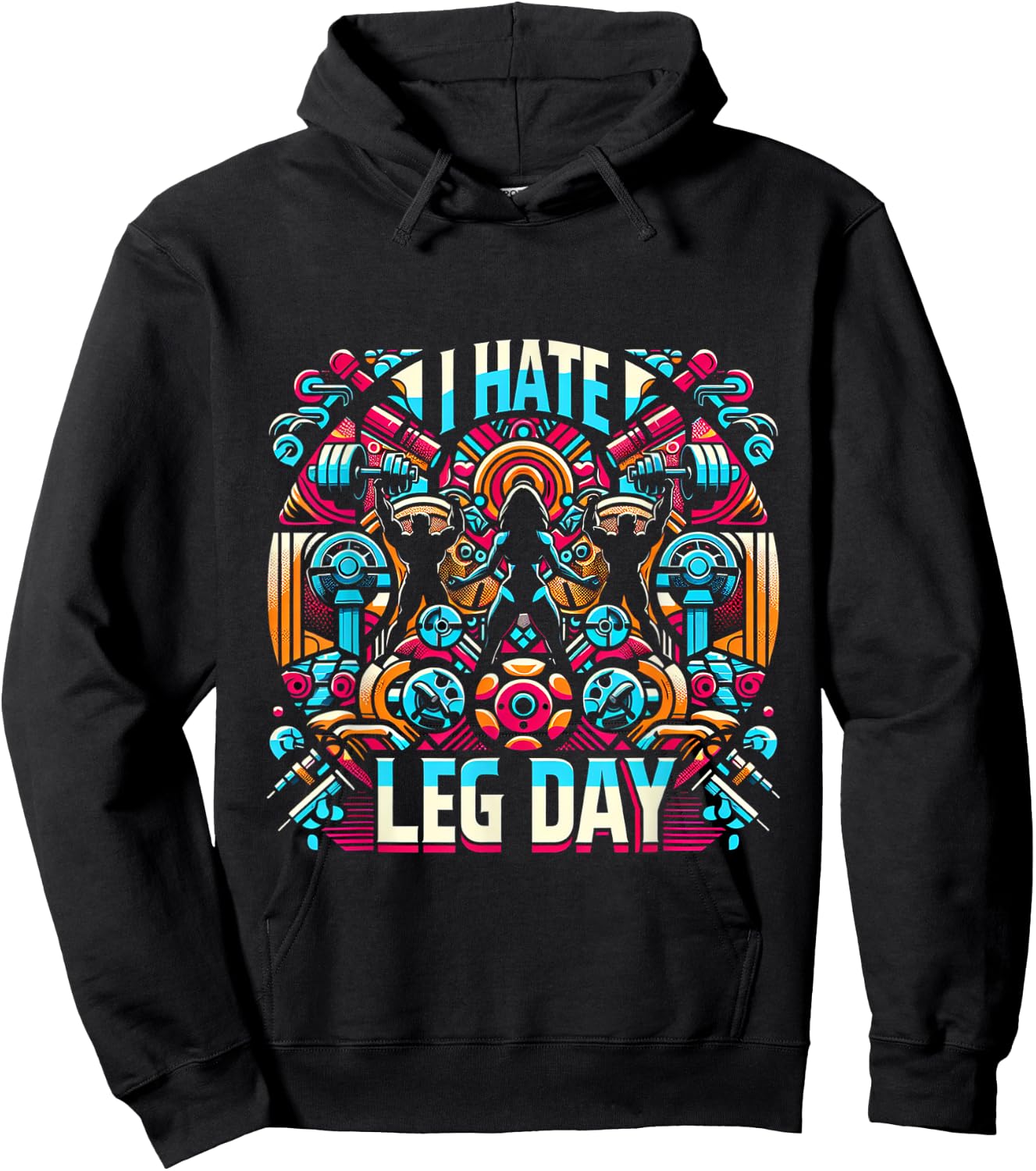 I Hate Leg Day _ Hoodie - Hoodie | Black